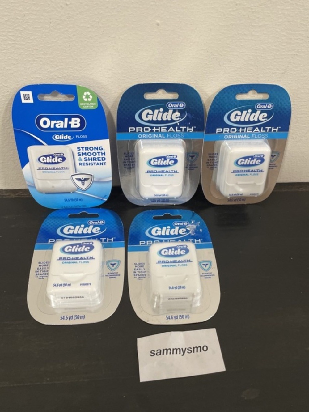 Oral-B Glide Pro Health Dental Floss Original Unflavored 54.6 Yd OLD VERSION x5